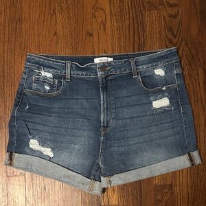 Zenana Women's Blue Denim Shorts
